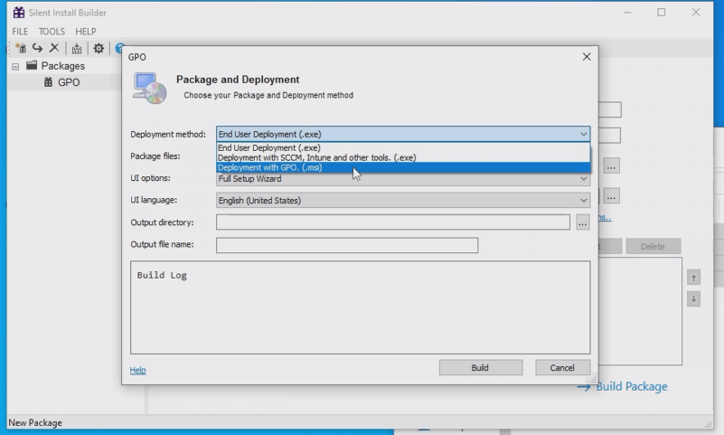 exe in msi to install exe through GPO